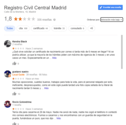 Opiniones Registros Civiles